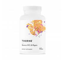 Бетаингидрохлорид и пепсин, Betaine HCL & Pepsin, Thorne Research, 225 капсул