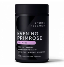 Масло примулы вечерней 500 мг, Evening Primrose Oil 500 mg, Sports Research, 240 гелевых капсул