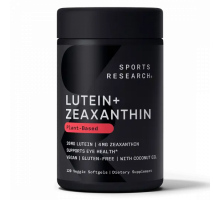 Лютеин с зеаксантином 20 мг, Lutein + Zeaxanthin 20 mg, Sports Research, 120 вегетарианских желатиновых капсул