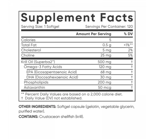 Масло Криля Омега-3 500 мг, Omega-3 Antarctic Krill Oil, Sports Research, 120 гелевых капсул Масло Криля Омега-3 500 мг, Omega-3 Antarctic Krill Oil, Sports Research, 120 гелевых капсул