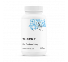 Пиколинат Цинка 30мг, Zinc Picolinate 30mg, Thorne Research, 60 капсул