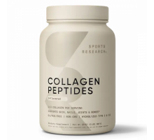 Пептиды коллагена без вкуса, Collagen Peptides Unflavored, Sports Research, 907 г.