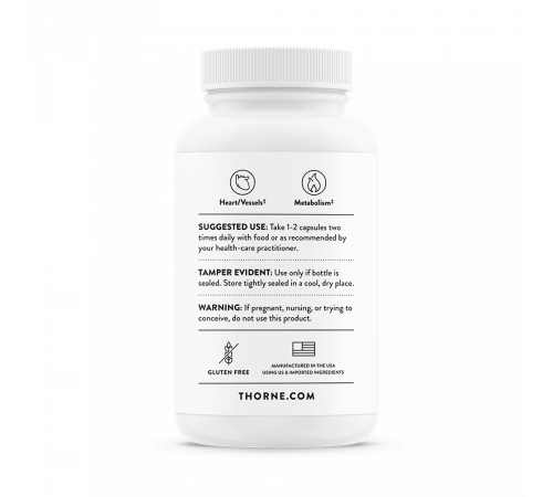 Берберин, Berberine, Thorne Research, 60 капсул Берберин, Berberine, Thorne Research, 60 капсул