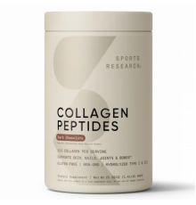 Пептиды коллагена "Темный Шоколад", Collagen Peptides Dark Chocolate, Sports Research, 454 г.