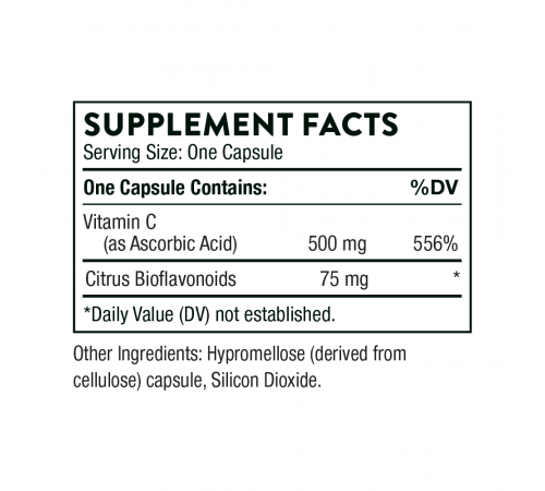 Витамин С c флавоноидами, Vitamin C with Flavonoids, Thorne Research, 90 капсул Витамин С c флавоноидами, Vitamin C with Flavonoids, Thorne Research, 90 капсул