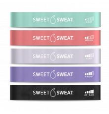 Резинки для фитнеса, Mini Loop Fitness Bands, Sweet Sweat, 5 шт.