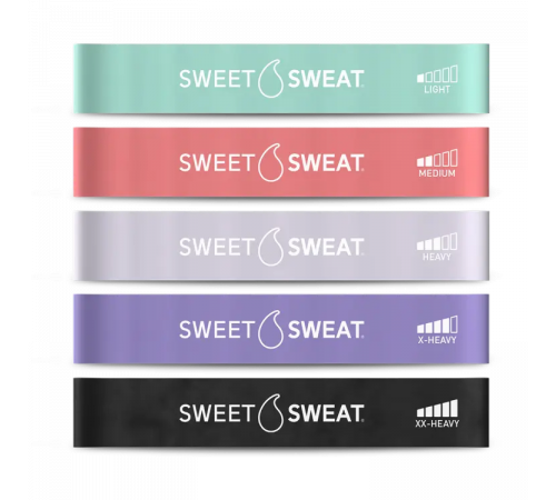 Резинки для фитнеса, Mini Loop Fitness Bands, Sweet Sweat, 5 шт. Резинки для фитнеса, Mini Loop Fitness Bands, Sweet Sweat, 5 шт.