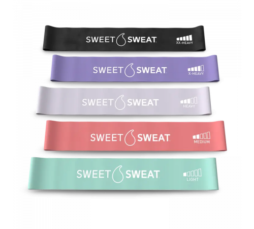 Резинки для фитнеса, Mini Loop Fitness Bands, Sweet Sweat, 5 шт. Резинки для фитнеса, Mini Loop Fitness Bands, Sweet Sweat, 5 шт.