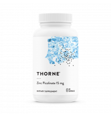 Пиколинат Цинка 15мг, Zinc Picolinate 15mg, Thorne Research, 60 капсул