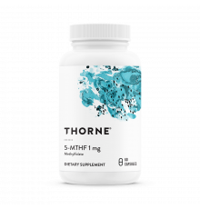 Метилфолат, 5-MTHF 1 mg, Thorne Research, 60 капсул
