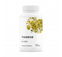 Витамин Д3, D-1000, Vitamin D, Thorne Research, 90 капсул