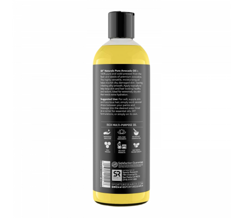 Масло Авокадо, Avocado Oil Extra Virgin, Sports Research, 473 мл Масло Авокадо, Avocado Oil Extra Virgin, Sports Research, 473 мл