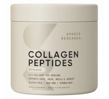 Пептиды коллагена без вкуса, Collagen Peptides Unflavored, Sports Research, 110,6 г.