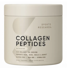 Пептиды коллагена без вкуса, Collagen Peptides Unflavored, Sports Research, 110,6 г.