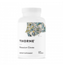 Цитрат калия, Potassium Citrate, Thorne Research, 90 капсул