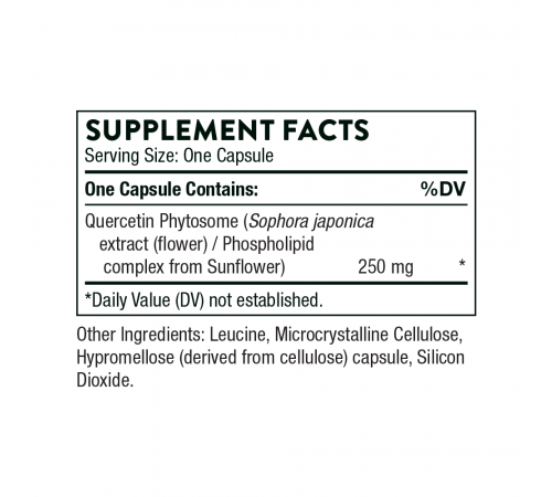Фитосом кверцетина, Quercetin Phytosome, Thorne Research, 60 капсул Фитосом кверцетина, Quercetin Phytosome, Thorne Research, 60 капсул