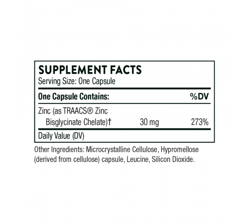 Бисглицинат цинка 30 мг, Zinc Bisglycinate 30mg, Thorne Research, 60 капсул Бисглицинат цинка 30 мг, Zinc Bisglycinate 30mg, Thorne Research, 60 капсул