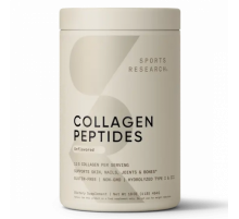 Пептиды коллагена без вкуса, Collagen Peptides Unflavored, Sports Research, 454 г.