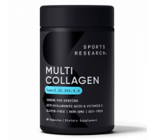 Мульти Коллагеновый комплекс, Multi Collagen Complex, Sports Research, 90 гелевых капсул