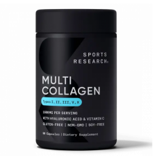 Мульти Коллагеновый комплекс, Multi Collagen Complex, Sports Research, 90 гелевых капсул