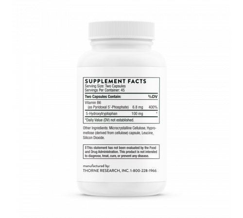 5-HTP, 5-hydroxytryptophan, Thorne Research, 90 капсул 5-HTP, 5-hydroxytryptophan, Thorne Research, 90 капсул