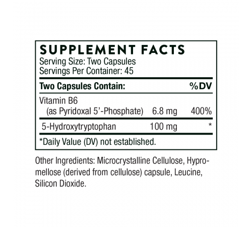 5-HTP, 5-hydroxytryptophan, Thorne Research, 90 капсул 5-HTP, 5-hydroxytryptophan, Thorne Research, 90 капсул