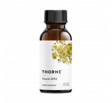 Витамин Д3+К2, Vitamin D+K2, Thorne Research, 1 жидкая унция, 30 мл