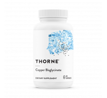 Бисглицинат меди, Copper Bisglycinate, Thorne Research, 60 капсул