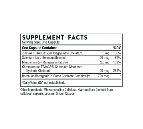 Микроэлементы, Trace Minerals, Thorne Research, 90 капсул Микроэлементы, Trace Minerals, Thorne Research, 90 капсул