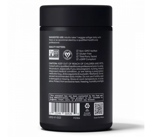 Витамин К2 с кокосовым маслом 100 мкг, Vitamin K2 100 mcg, Sports Research, 60 вегетарианских капсул Витамин К2 с кокосовым маслом 100 мкг, Vitamin K2 100 mcg, Sports Research, 60 вегетарианских капсул